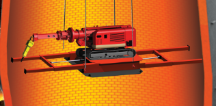 Blast Furnace Refractory Delining Machine