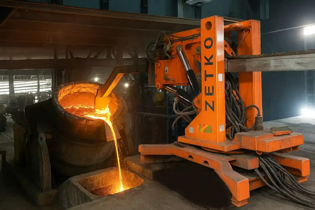 Slag Skimming Machine, deslagging