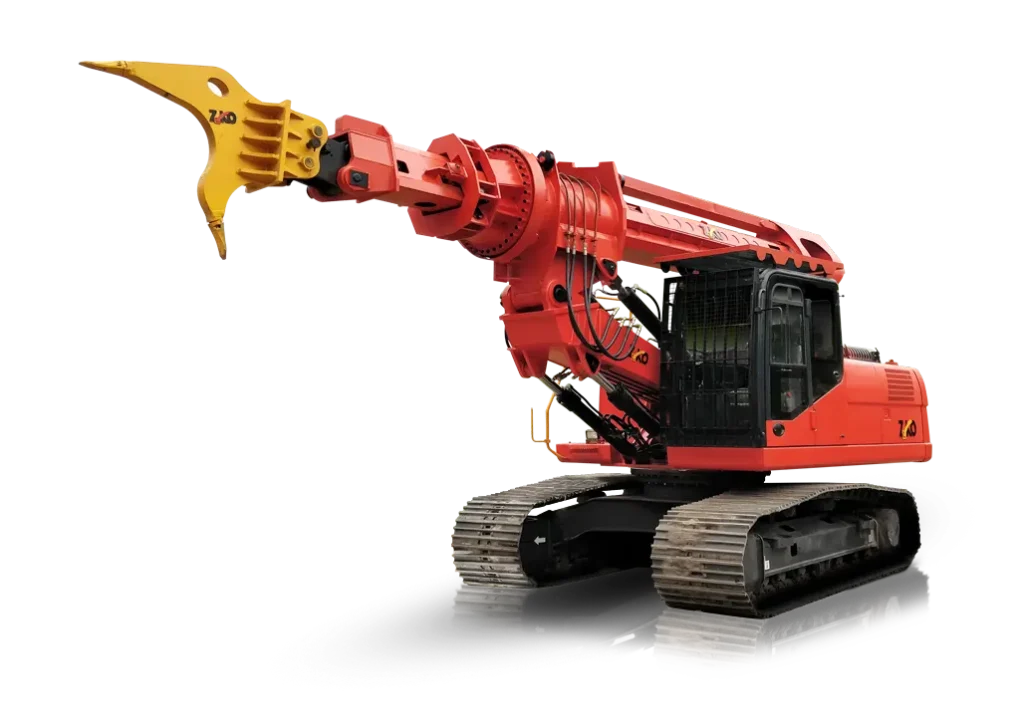 Telescopic Boom Wrecking Machine, LADLE DEBRICKING, Iron and Steel plant maintenance, Mining & Tunneling