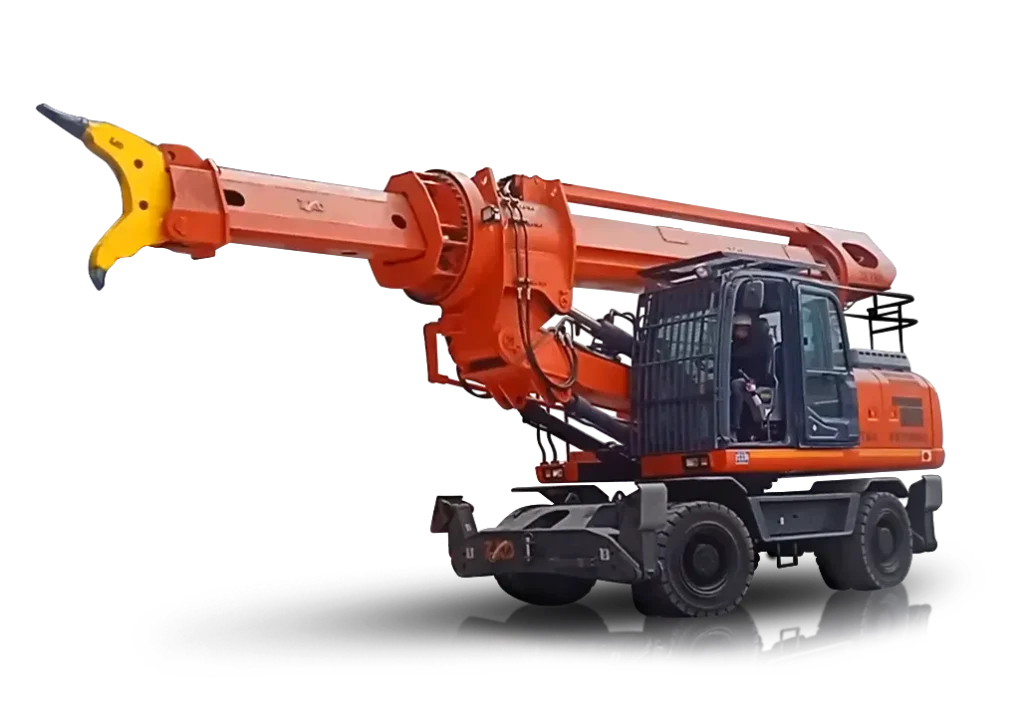 Telescopic Boom Wrecking Machine